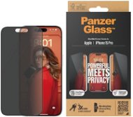 PanzerGlass Privacy Apple iPhone 15 Pro üvegfólia + felhelyező keret - Üvegfólia