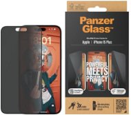 Glass Screen Protector PanzerGlass Privacy Apple iPhone 15 Plus s instalačním rámečkem - Ochranné sklo