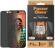 PanzerGlass Privacy Apple iPhone 15 Pro Max mit Einbaurahmen - Schutzglas