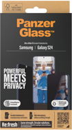 Glass Screen Protector PanzerGlass Privacy Samsung Galaxy S24 s instalačním rámečkem - Ochranné sklo