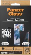 Üvegfólia PanzerGlass Privacy Samsung Galaxy A55 5G + telepítő keret - Ochranné sklo