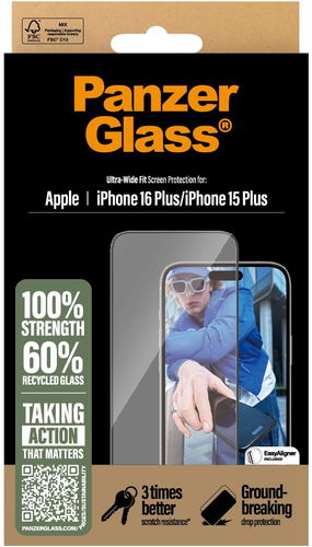 PanzerGlass Apple iPhone 16 Plus/15 Plus s instalačním rámečkem - Ochranné sklo - Hlavní obrázek