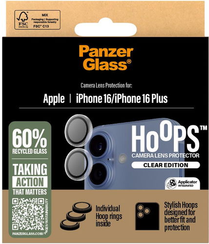 PanzerGlass HoOps Apple iPhone 16/16 Plus čirý - Ochranné sklo - Hlavní obrázek
