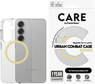 PanzerGlass CARE cover Samsung Galaxy S25 Urban Combat clear / yellow-green QI (Chardonnay) - Phone Cover