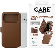 PanzerGlass CARE pouzdro Apple iPhone 18 Pro Max/17 Pro Max Tango 2v1 Wallet MagSafe hnědé - Phone Cover