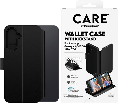 PanzerGlass CARE Samsung Galaxy A18/A17/M17 Wallet Kickstand case - Phone Cover - Main image