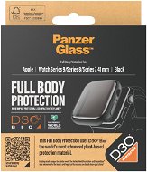 PanzerGlass Apple Watch 9/8/7 41 mm ochranný kryt s D30 (čierny rámček) - Ochranný kryt na hodinky