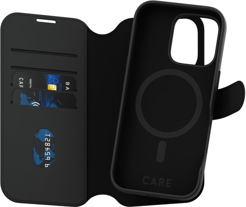 PanzerGlass CARE Hülle Apple iPhone 16 Pro MagSafe Wallet 2v1 schwarz - Handyhülle - Hauptbild