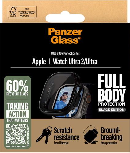 PanzerGlass Apple Watch Ultra 2/Ultra černý s ochranným sklem - Ochranný kryt na hodinky - Hlavní obrázek