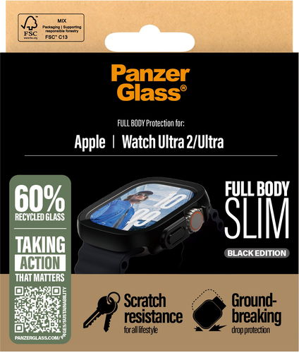 PanzerGlass Apple Watch Ultra 2/Ultra tenký černý s ochranným sklem - Ochranný kryt na hodinky - Hlavní obrázek