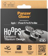 PanzerGlass HoOps Apple iPhone 15 Pro/15 Pro Max– -krúžky na šošovky fotoaparátu – biely titan - Ochranné sklo na objektív