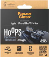 PanzerGlass HoOps Apple iPhone 15 Pro/15 Pro Max kamera védő gyűrű - kék titán - Kamera védő fólia