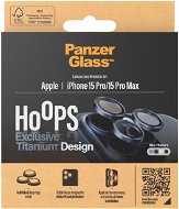 Objektiv-Schutzglas PanzerGlass HoOps Apple iPhone 15 Pro/15 Pro Max - Kamera-Linsenringe - blau titan - Ochranné sklo na objektiv