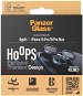 PanzerGlass HoOps Apple iPhone 15 Pro/15 Pro Max – krúžky na šošovky fotoaparátu – modrý titan - Ochranné sklo na objektív