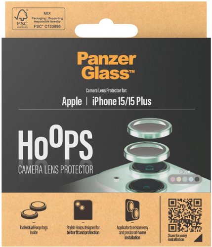 Protector cámara iPhone 15/ 15 Plus Rings PanzerGlass
