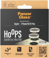 PanzerGlass HoOps Apple iPhone 15/15 Plus - ochranné kroužky pro čočky fotoaparátu - žlutý hliník - Camera Glass