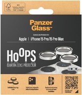 PanzerGlass HoOps Apple iPhone 15 Pro/15 Pro Max – krúžky na šošovky fotoaparátu – biely hliník - Ochranné sklo na objektív