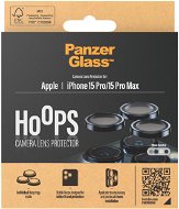 Camera Glass PanzerGlass HoOps Apple iPhone 15 Pro/15 Pro Max - ochranné kroužky pro čočky fotoaparátu - modrý hl - Ochranné sklo na objektiv