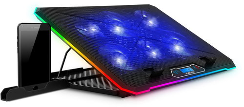 EVOLVEO Ania 9 RGB, adjustable laptop stand - Laptop Cooling Pad - Main image