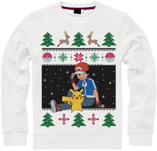 Pullover Christmas Pokemon Pikachu Ash &amp; vel. M - Jumper - Main image