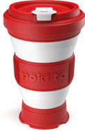 POKITO Collapsible Coffee Cup 3-in-1, Cherry - Mug