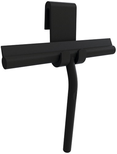 POLYSAN Shower Squeegee, Including Wall Mount, Matte Black 72825.21 - Window Squeegee - Main image