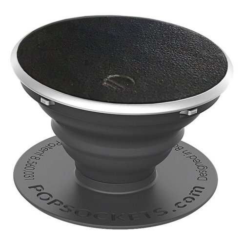 PopSockets Black Vegan Leather - Holder - Main image