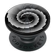 PopSockets PopGrip Gen.2, Backspin Endless Waves, forgatható, fekete / fehér - Telefontartó