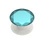 PopSockets PopGrip Gen.2, Metalic Diamond Aquarius Blue, 3D Diamond Turquoise, Aluminium - Phone Holder
