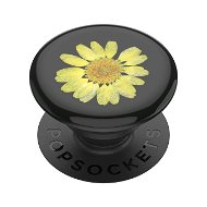 PopSockets PopGrip Gen.2, Pressed Flower Yellow Daisy, Yellow Flower Embedded in Resin - Phone Holder