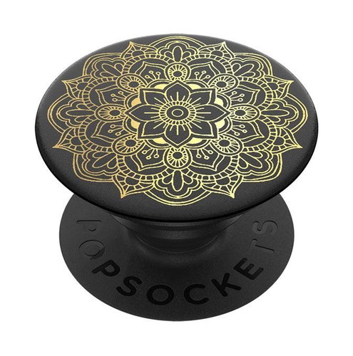 PopSockets PopGrip Gen.2, Ajna, Gold Mandala on a Black Background - Phone holder - Main image