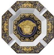 Rosenthal Versace Medusa Blue ashtray, diameter 24 cm - Ashtray