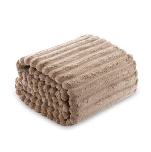 Posteloholici 1273136 Nuvio microfibre heated blanket, 200 × 220 cm, light brown - Blanket - Main image
