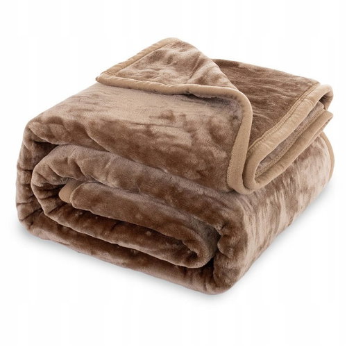 Posteloholici 1266181 Hřejivá deka Yasemin 200 × 220 cm, hnědá - Blanket - Main image