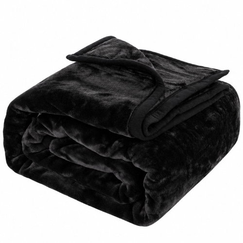 Posteloholici 1265926 Hřejivá deka Yasemin 200 × 220 cm, černá - Blanket - Main image