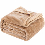 Posteloholici 1272057 Hřejivá deka Yasemin 130 × 170 cm, světle hnědá - Blanket