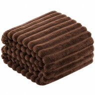 Posteloholici 1273115 Hřejivá deka z mikrovlákna Nuvio 160 × 200 cm, tmavě hnědá - Blanket
