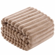 Posteloholici 1273112 Hřejivá deka z mikrovlákna Nuvio 160 × 200 cm, světle hnědá - Blanket