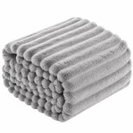 Posteloholici 1273110 Hřejivá deka z mikrovlákna Nuvio 160 × 200 cm, šedá - Blanket