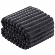 Posteloholici 1273111 Hřejivá deka z mikrovlákna Nuvio 160 × 200 cm, tmavě šedá - Blanket