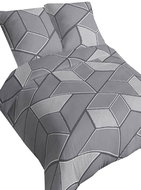 4sleep Linen satin - 140 × 200 + 70 × 90 cm - Silver collection 419-2 grey - Bed Linen