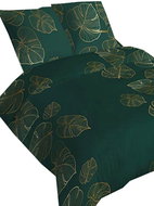 4sleep Linen satin - 140 × 200 + 70 × 90 cm - 427-3 Ginko green - Bed Linen