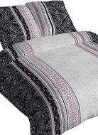 4sleep Linen satin - 140 × 200 + 70 × 90 cm - Magda black - Bed Linen