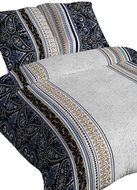 4sleep Linen satin - 140 × 200 + 70 × 90 cm - Magda blue - Bed Linen