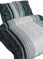 4sleep Linen satin - 140 × 200 + 70 × 90 cm - Magda turquoise - Bed Linen