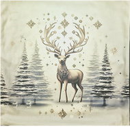 4sleep Christmas Pillowcase 40 × 40 zipped velour - Danek brown - Pillowcase