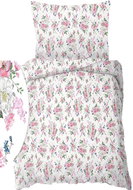 4sleep Crepe linen 140 × 200 + 70 × 90 cm - Apple blossoms on white - Bed Linen