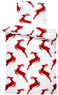 IMPAR Bed linen Christmas reindeers, 140 × 200 cm + 90 ×70 cm - Bed Linen