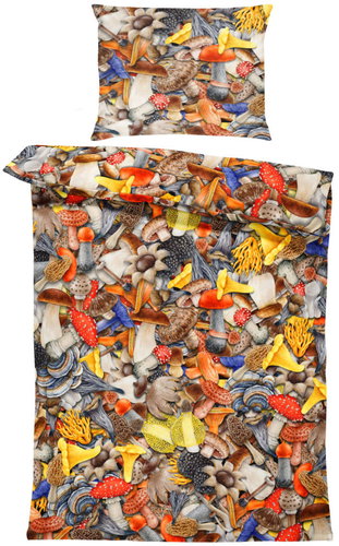IMPAR Bed linen Mushrooms mushrooms mushrooms, 140 × 200 cm + 90 ×70 cm - Bed Linen - Main image