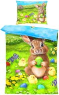IMPAR Linen Rabbit and chicks, 140 × 200 cm + 90 ×70 cm - Bed Linen